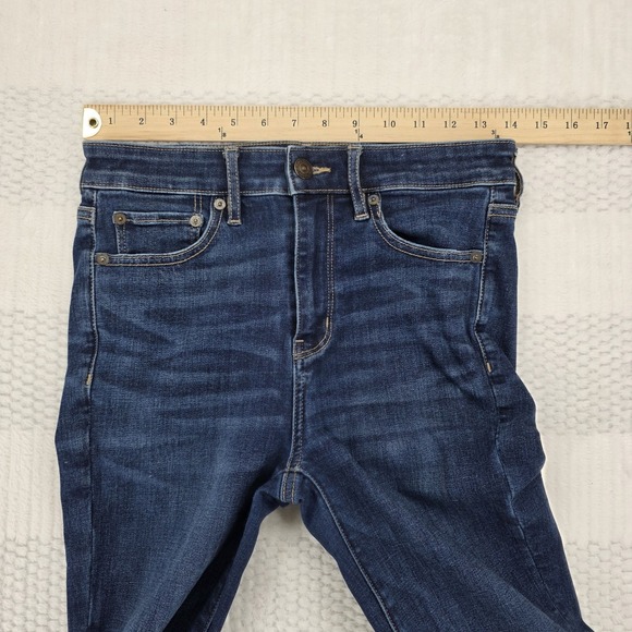 AE AMERICAN EAGLE 4 R SUPER HIGH RISE FLARE NEXT LEVEL STRETCH WOMENS JEANS - Picture 4 of 13